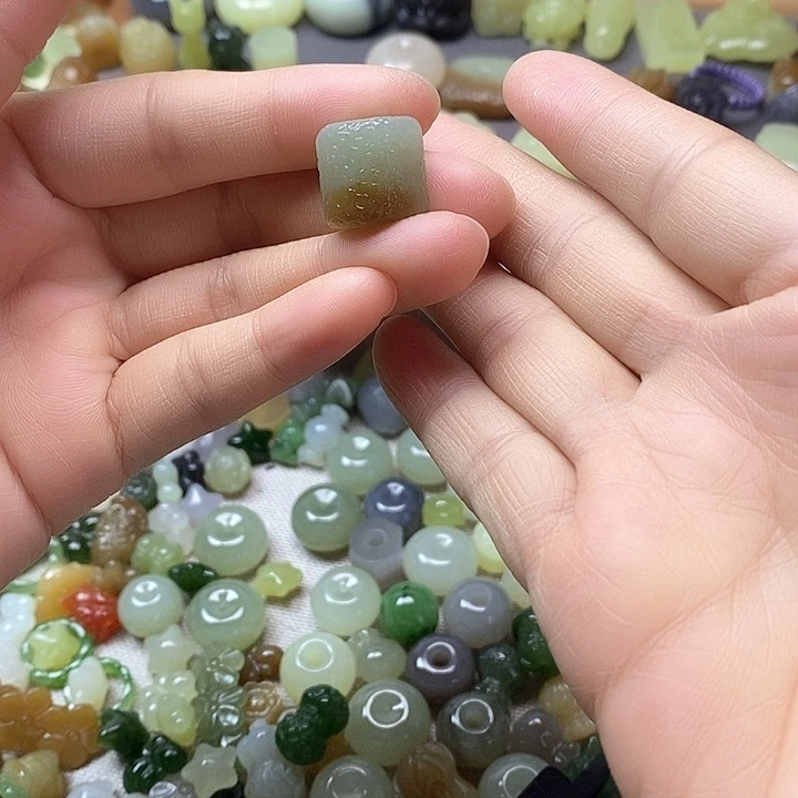 未镶嵌和田玉挂件桶珠