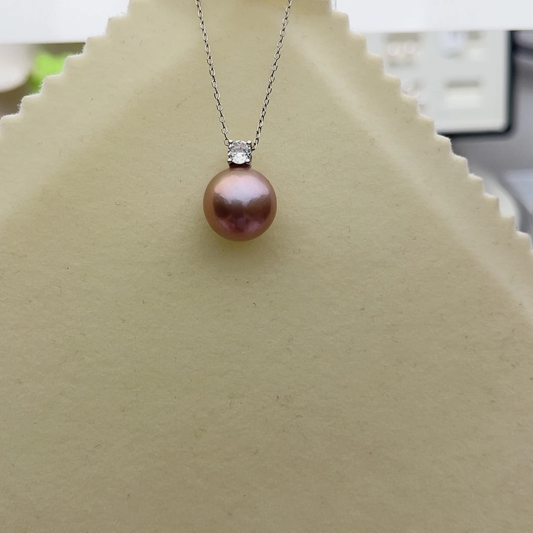 淡水珍珠颈饰银S925镶嵌