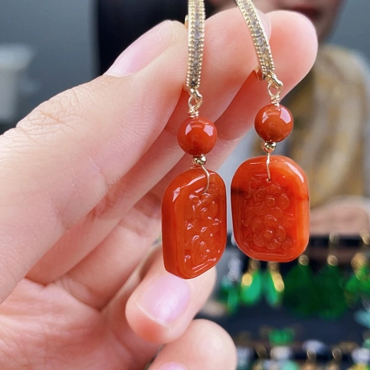 翡翠耳饰未镶嵌饰品