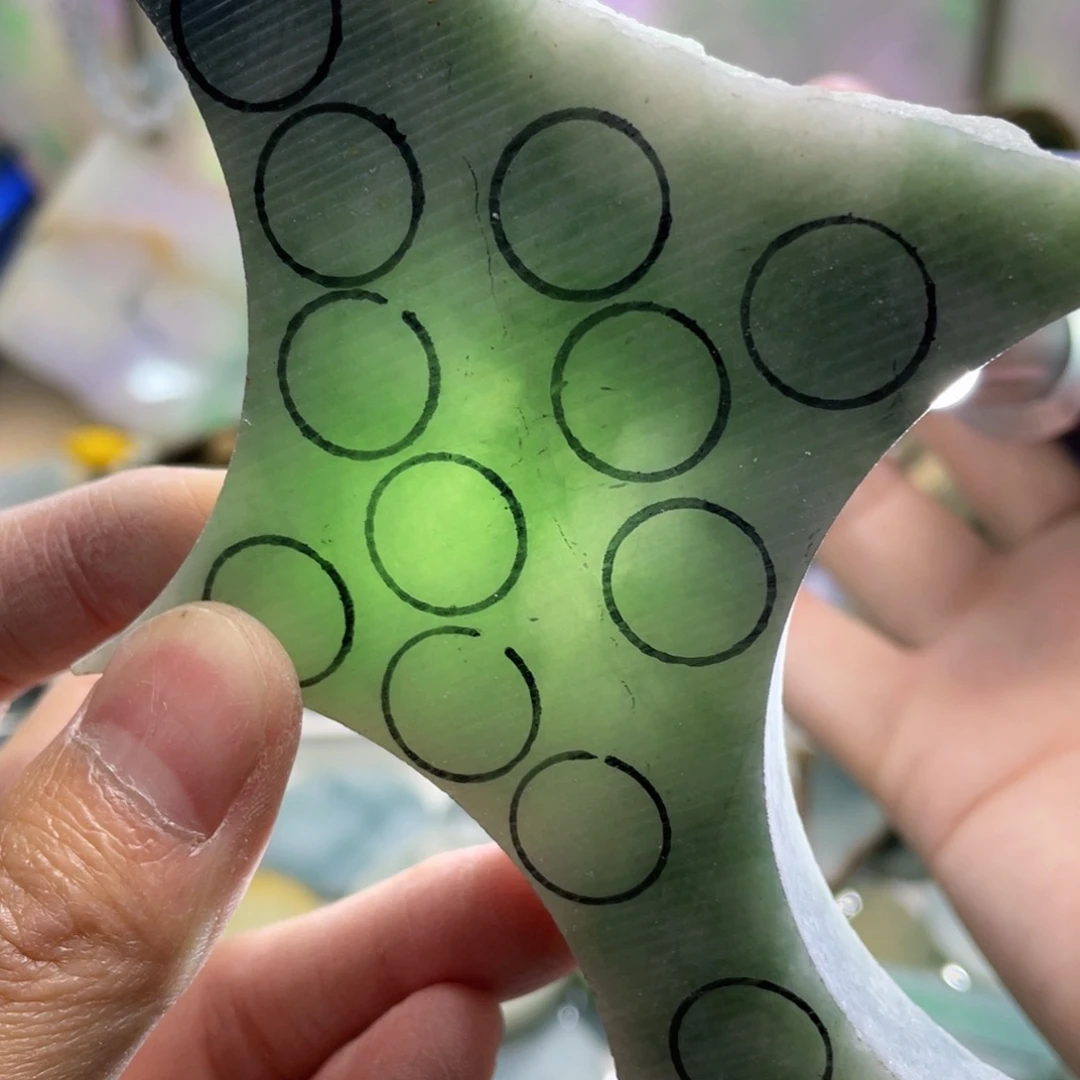 未镶嵌挂件翡翠K缅甸天然翡翠片料