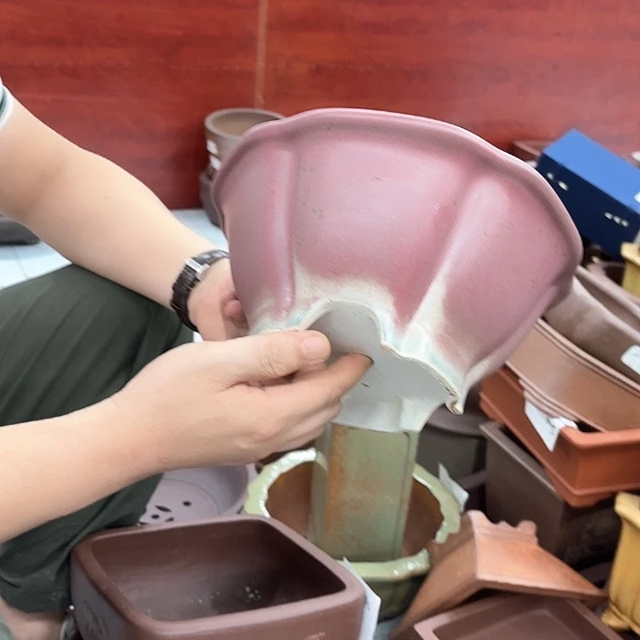 紫砂花盆紫砂的颜色很好看