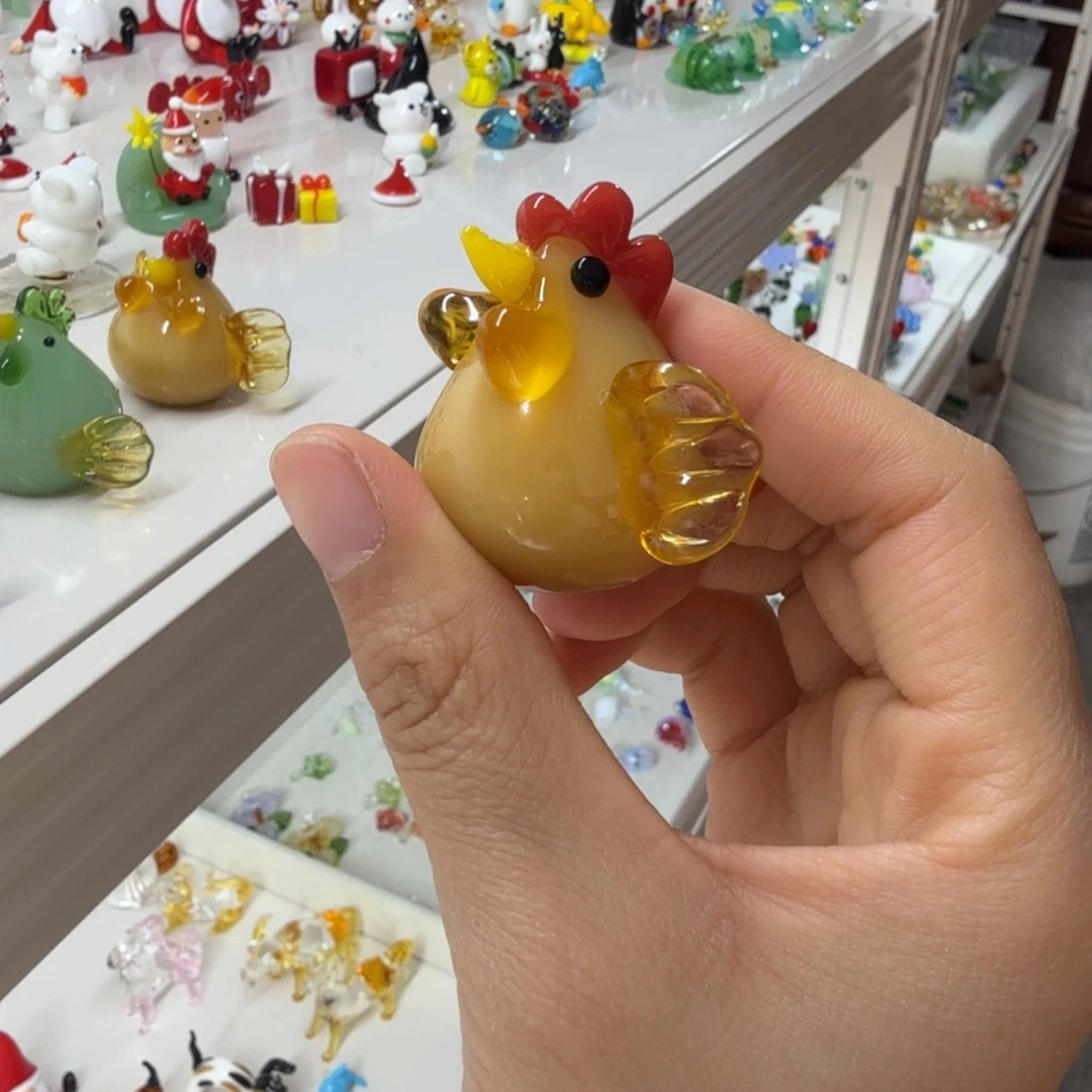 手工艺品琉璃小黄鸡