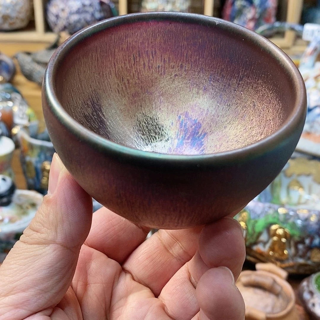 粗陶志野柴烧茶器