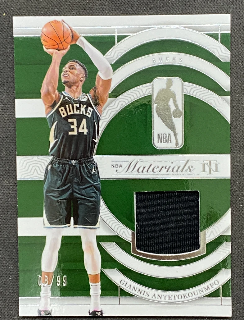 字母哥 扬尼斯阿德托昆博 国宝99编高端亲穿物料 雄鹿 正版球星卡