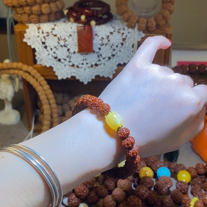 手串金刚菩提116玉华树王满肉一物