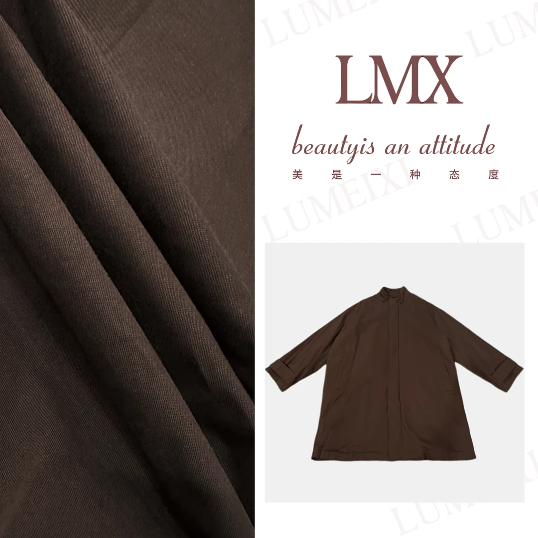 LMXPPJ 【艺术】2025新款轻奢高定风衣高级感中长款外套MX5178