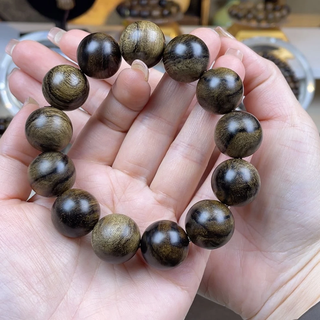 【闪购商品】沉香手串M*.越南芽庄白棋楠留疤