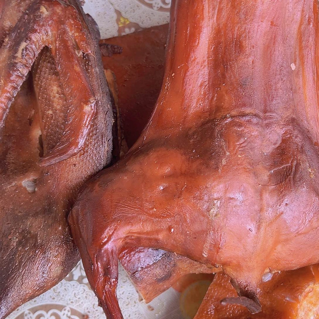 阳***后中国大陆代购熏鸭+兔子肉