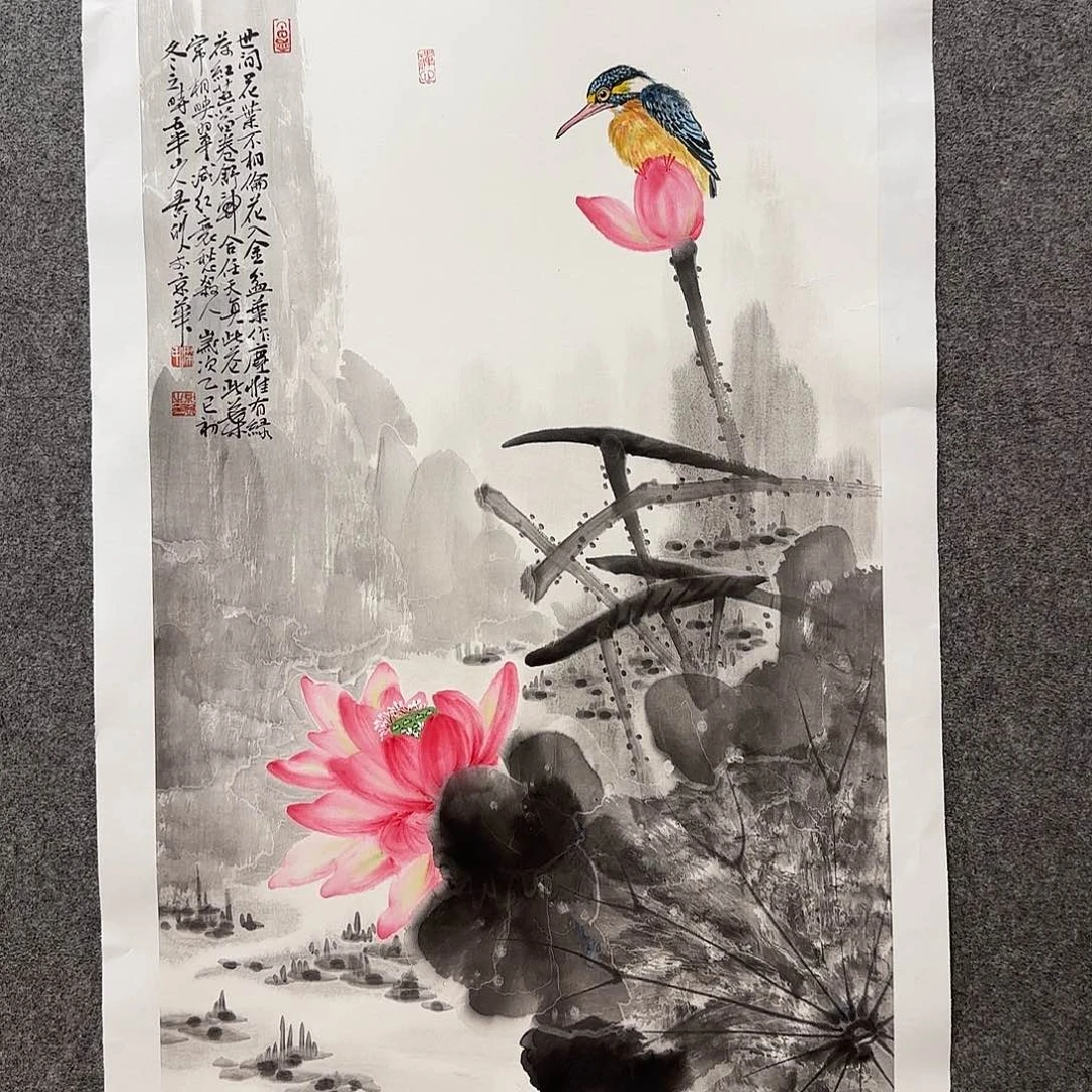 国画五半山人老师手绘作品