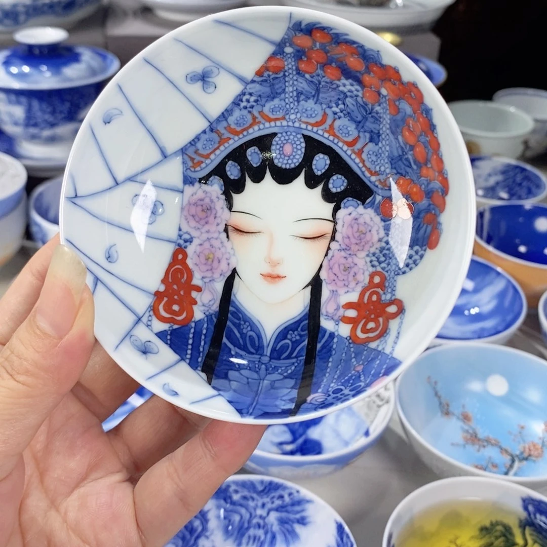 杯青花花旦主人杯杯