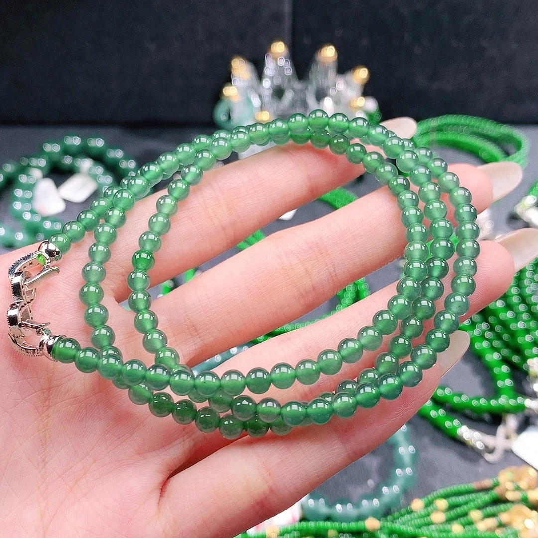 翡翠未镶嵌手链项链