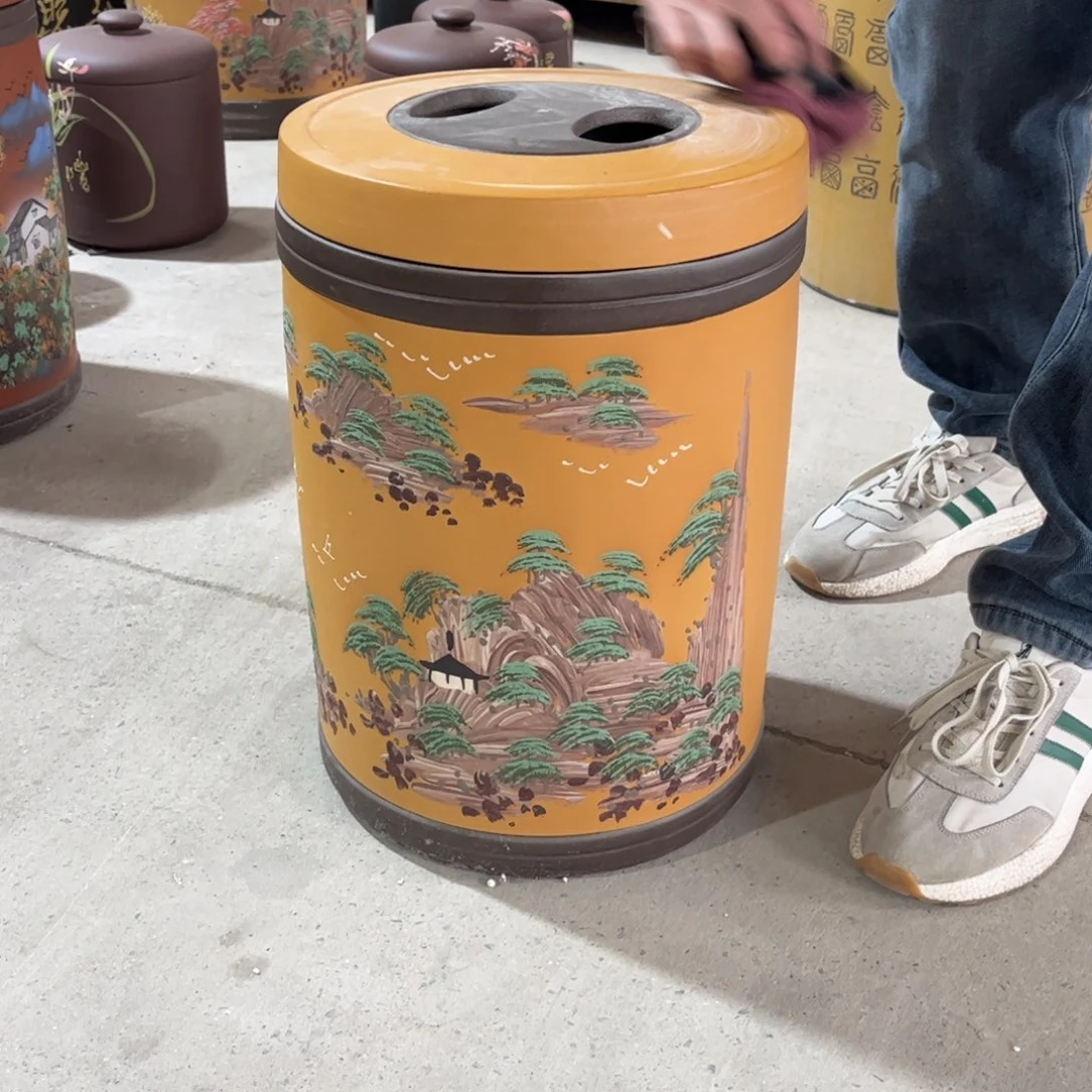 紫砂茶叶罐23 饼茶叶罐