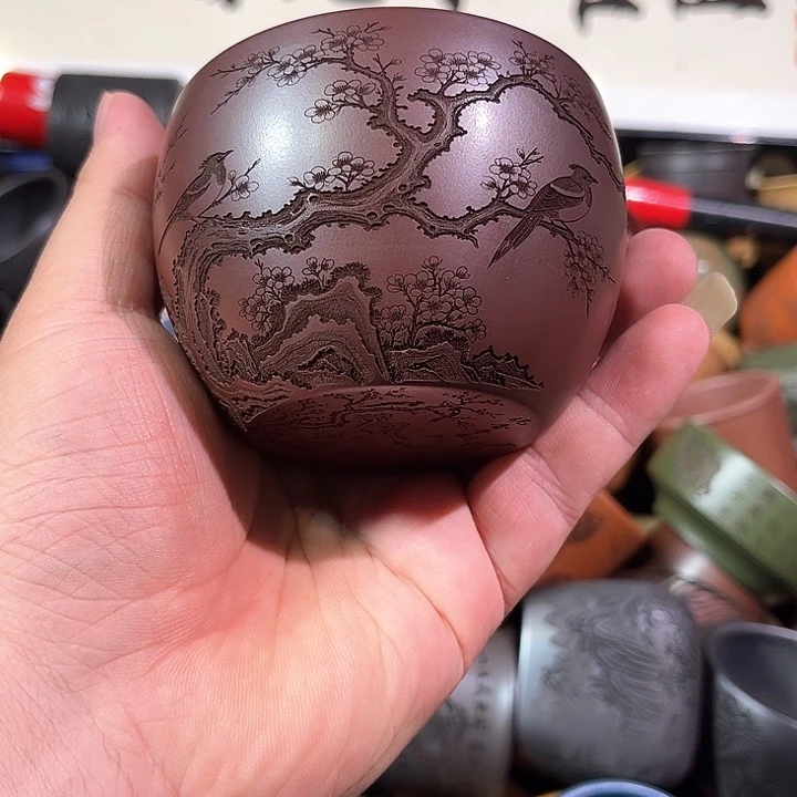 茶杯紫砂全手工紫砂主人杯