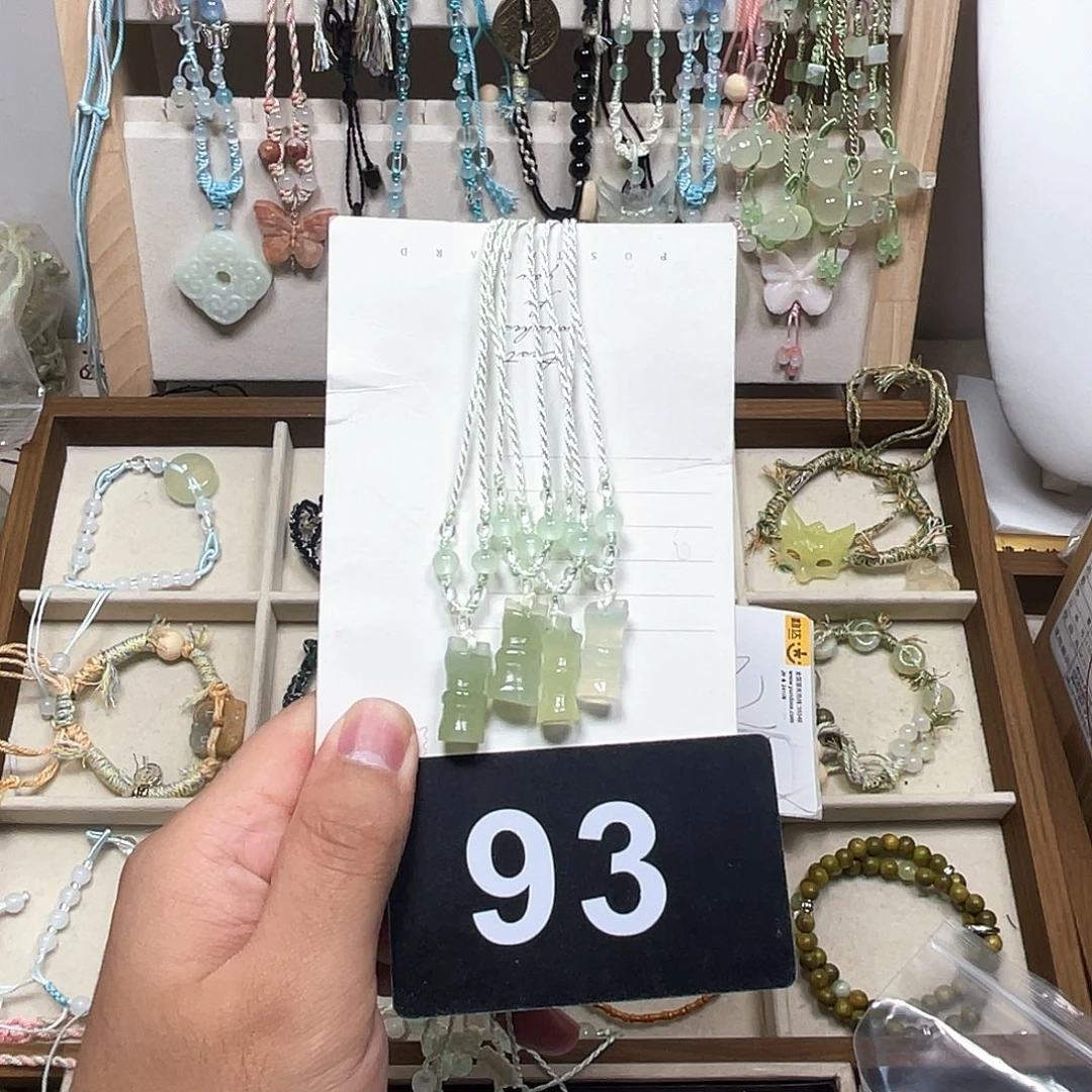 蛇纹石玉合金颈饰