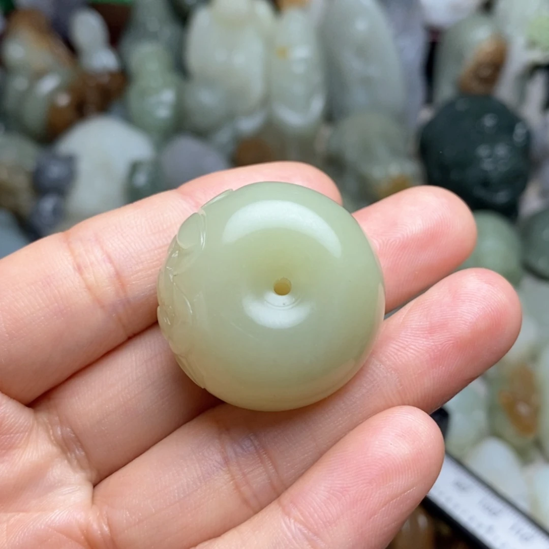【闪购商品】和田玉未镶嵌挂件爱***睛