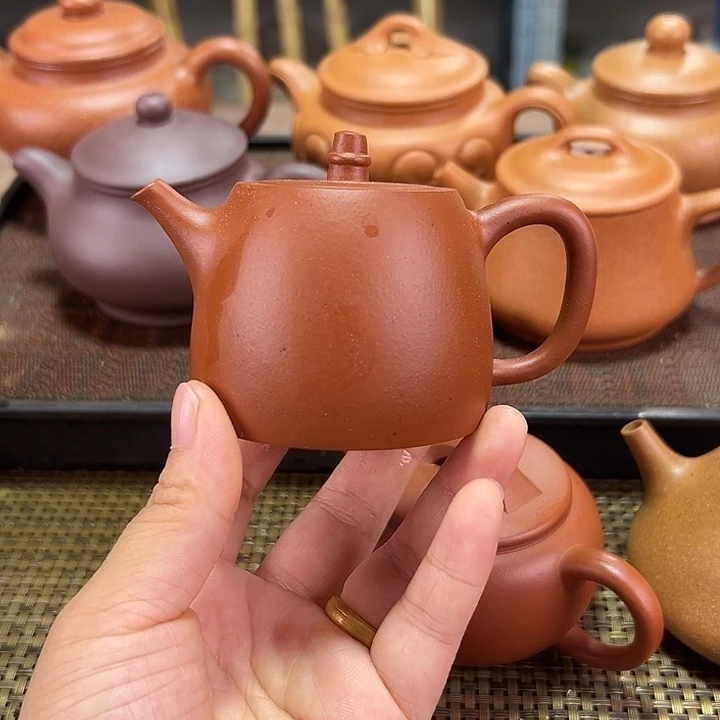 紫砂茶壶汉铎130毫升红泥