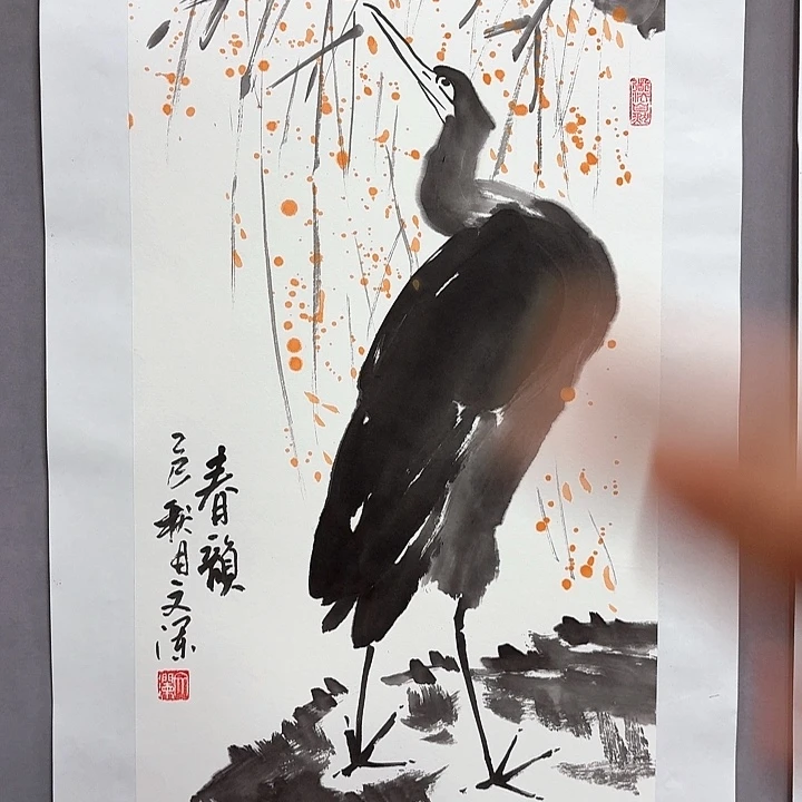 国画亲笔手绘放心去藏