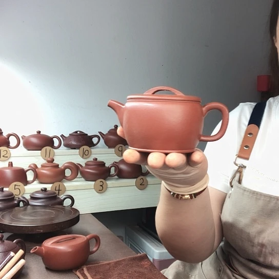 茶壶紫砂降坡泥汉瓦