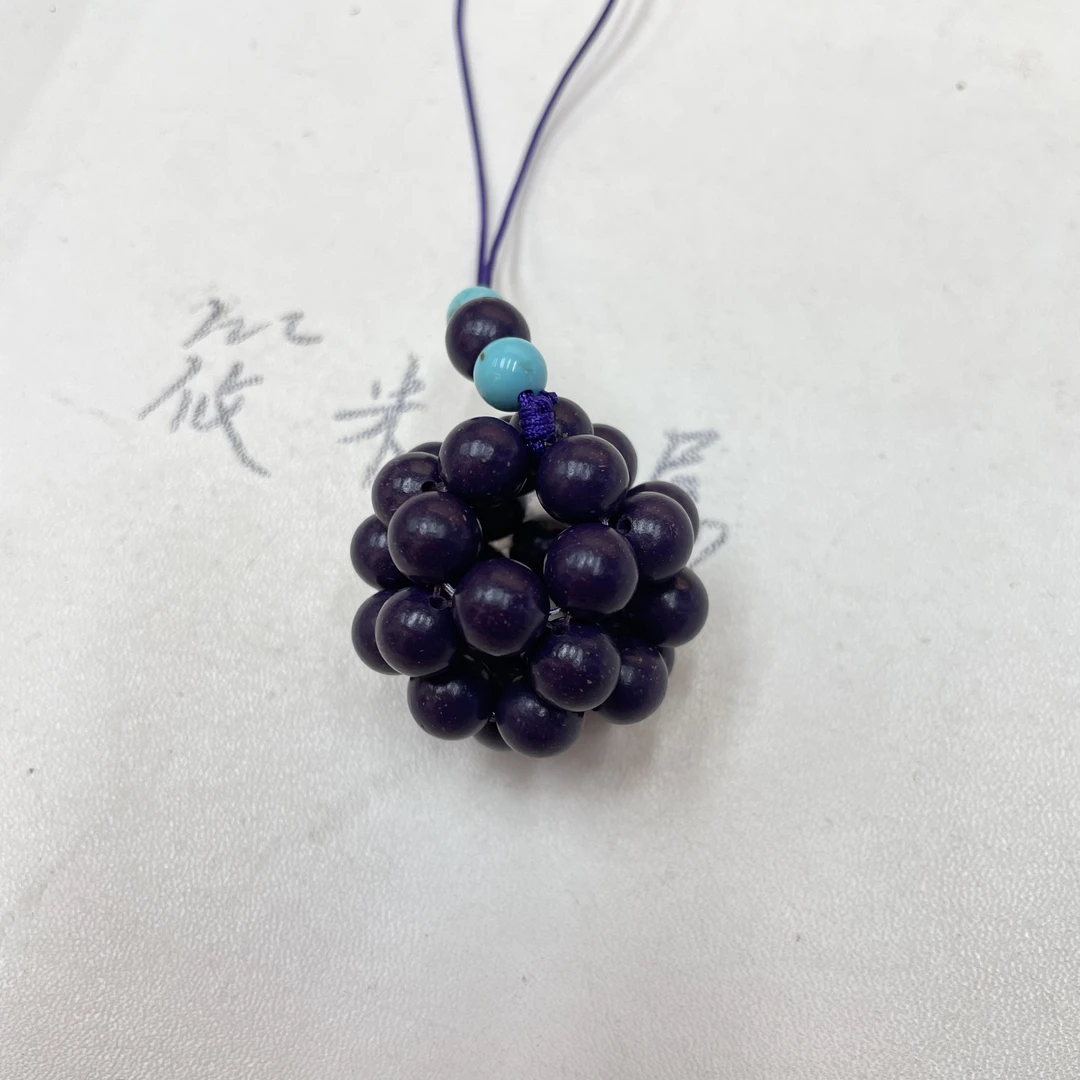 7mm紫韵古法合香珠挂件H492 HXZ
