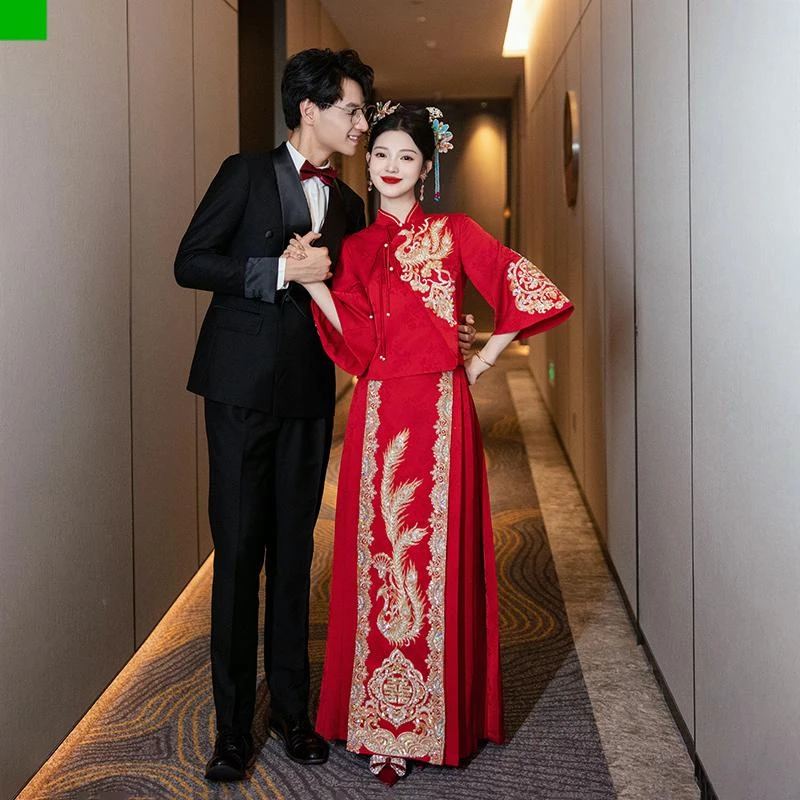 【专柜品质】新中式秀禾服龙凤褂婚服新娘2025新款嫁衣结婚敬酒礼