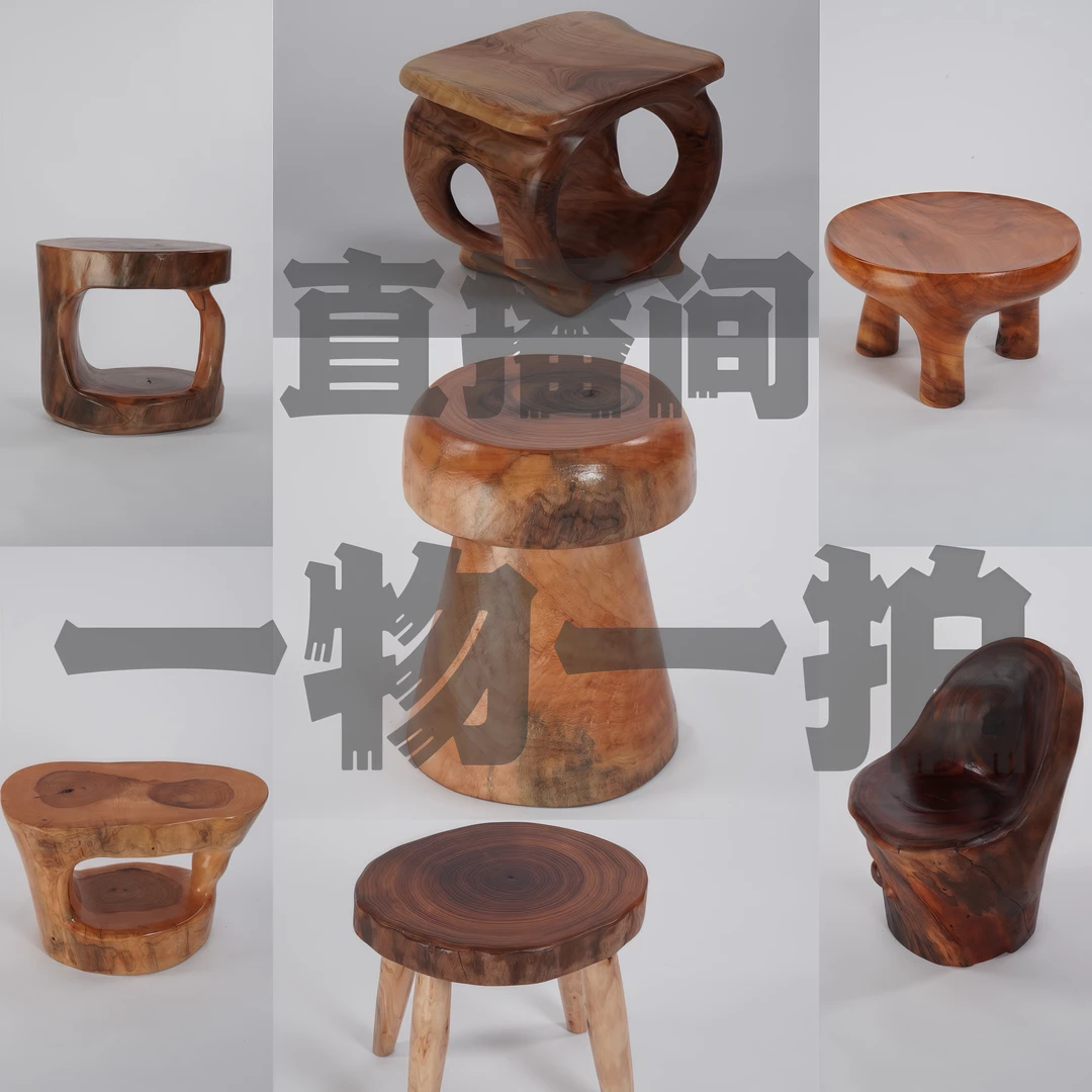 小凳子家用矮凳换鞋凳根雕艺术凳子