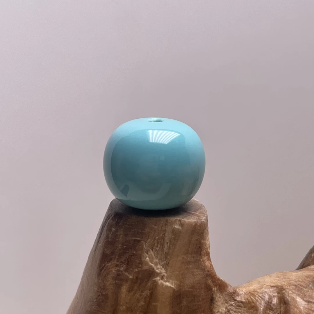 原矿绿松石精品老型11/9.3mm克重1.8克无水无油干料全品无暇玉化