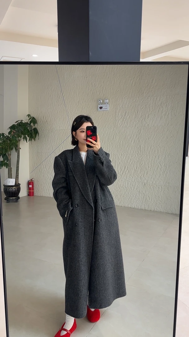 2025新款羊驼毛西服外套大衣