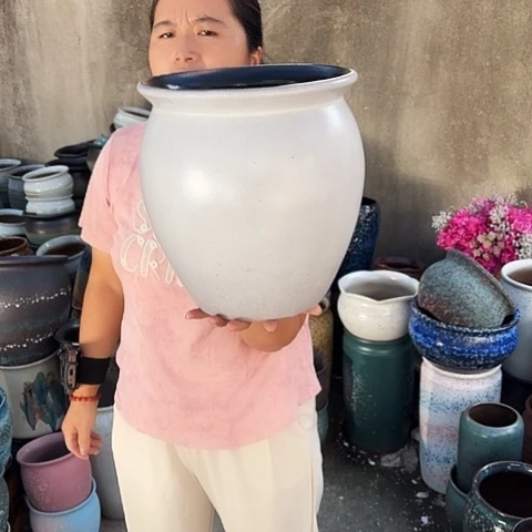 口25高28瑕疵一个盆子。