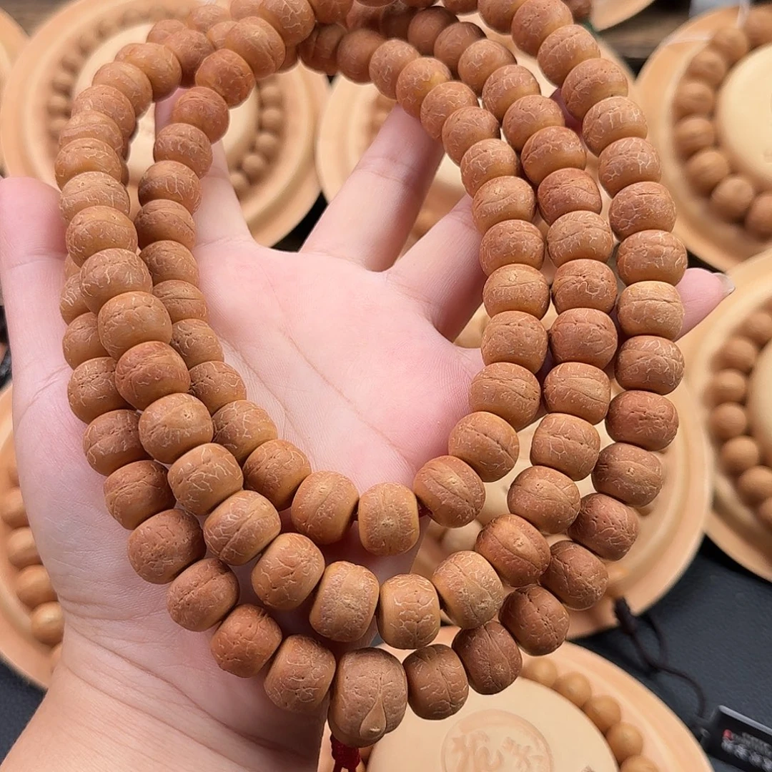 凤眼菩提吊坠精品尖货13.5mm藏式桶珠108颗毕业级