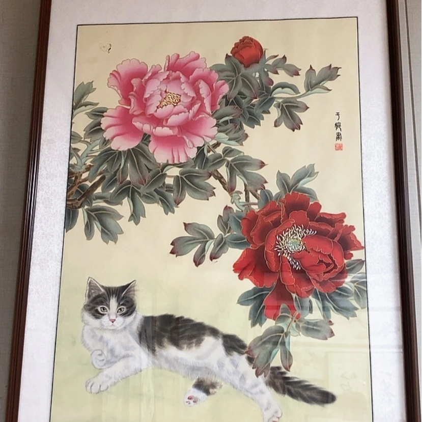 【闪购商品】国画手绘国画工笔绢画带框