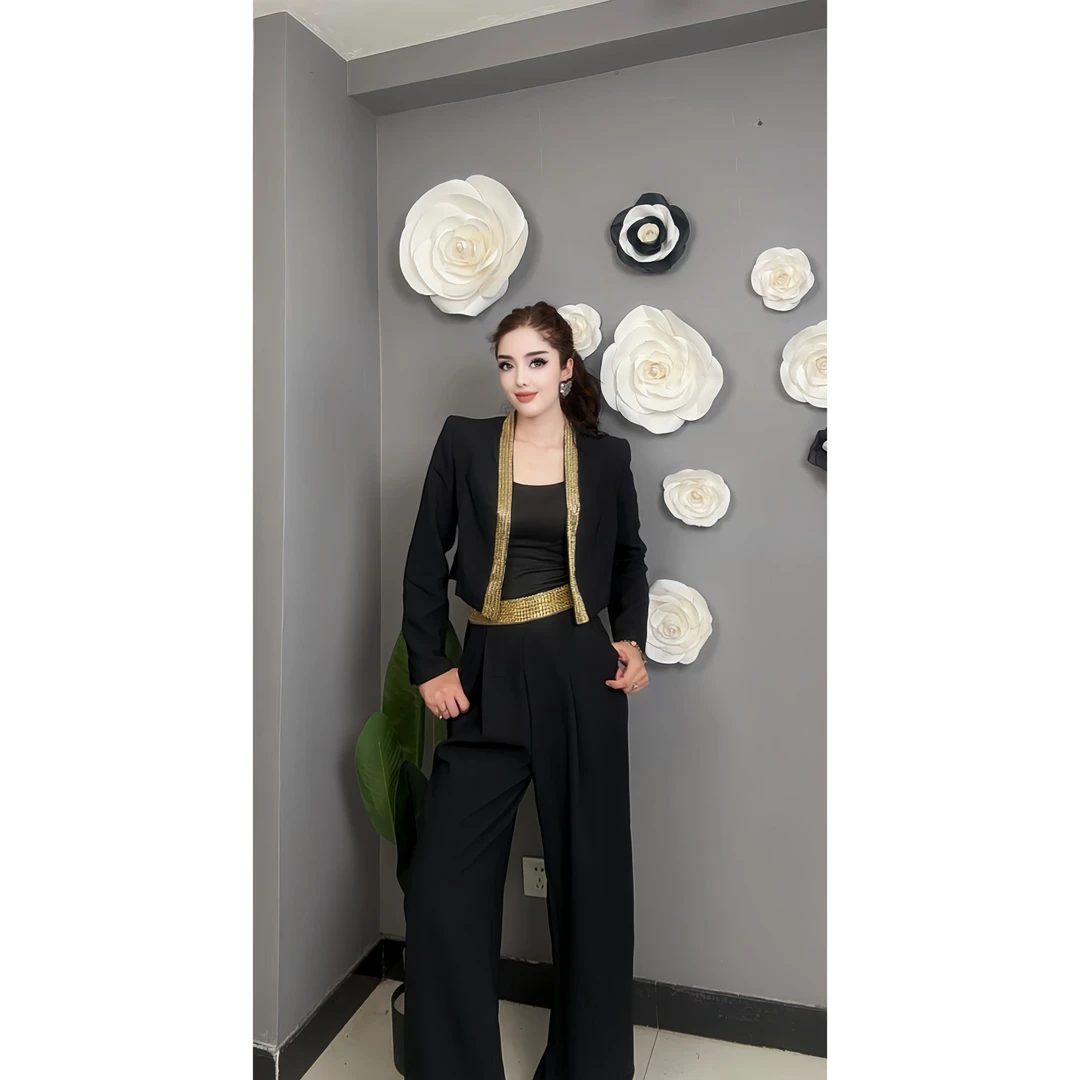 909【包邮】气质小众设计显高显瘦两件套套装