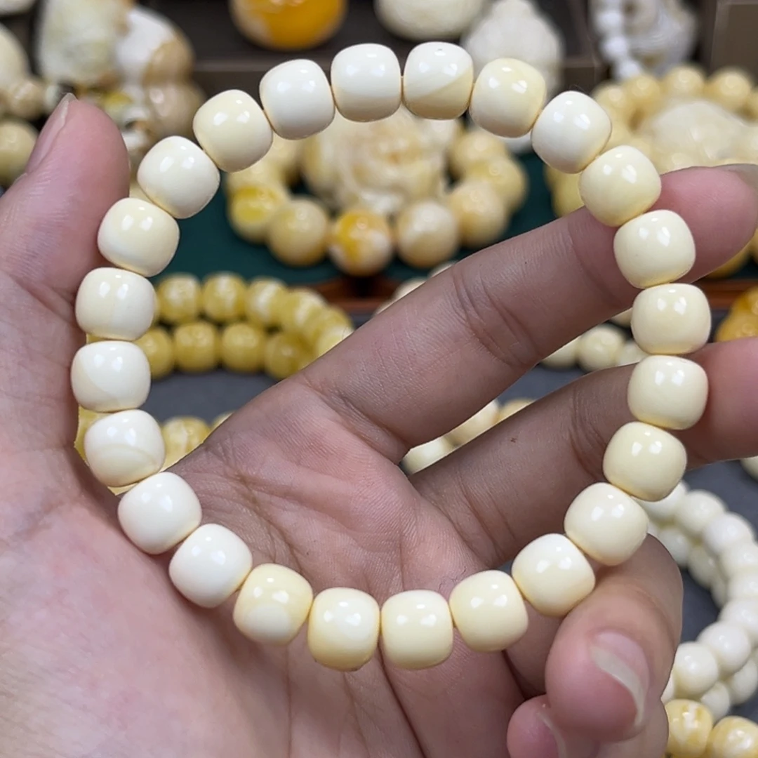 琥珀未镶嵌手串同料老邢手串9.2mm