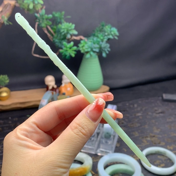 定制翡翠未镶嵌发簪