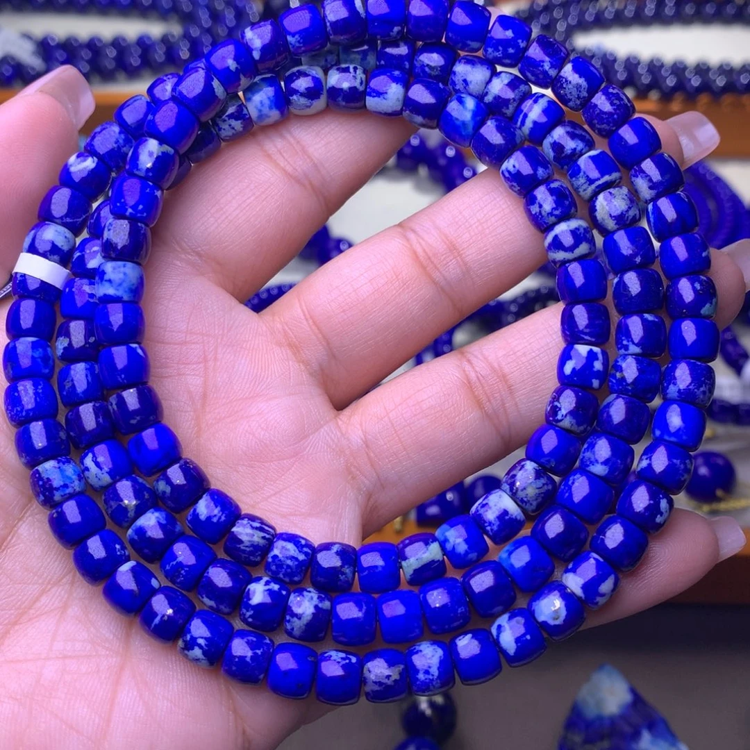 青金石未镶嵌手串7m