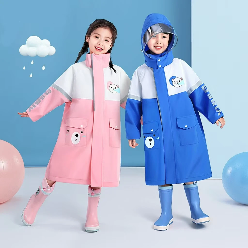 儿童雨衣男童女童2025新款小学生书包位上学专用男孩女孩全身雨披