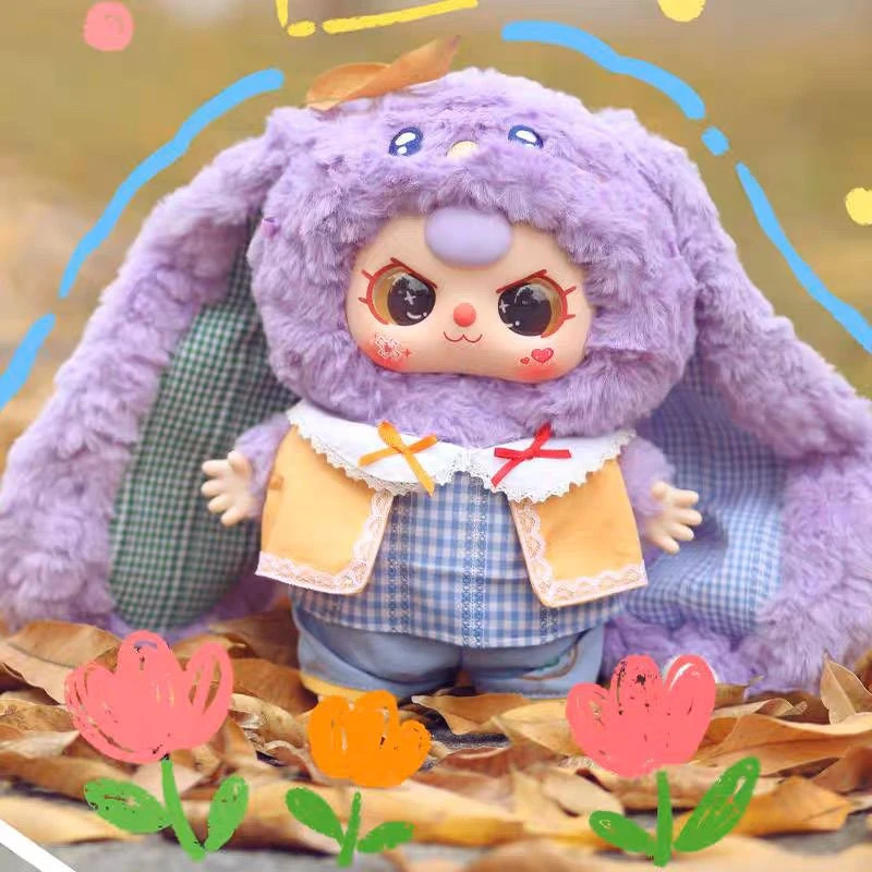（正版）400%大体二代搪胶毛绒盲盒可爱玩偶娃娃摆件新