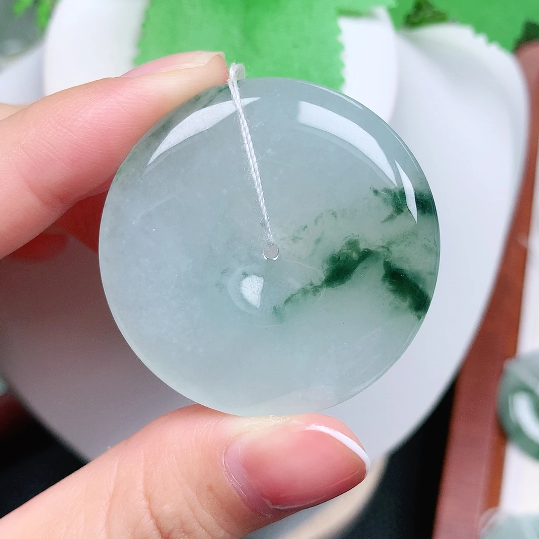 翡翠未镶嵌颈饰平安40-6.1