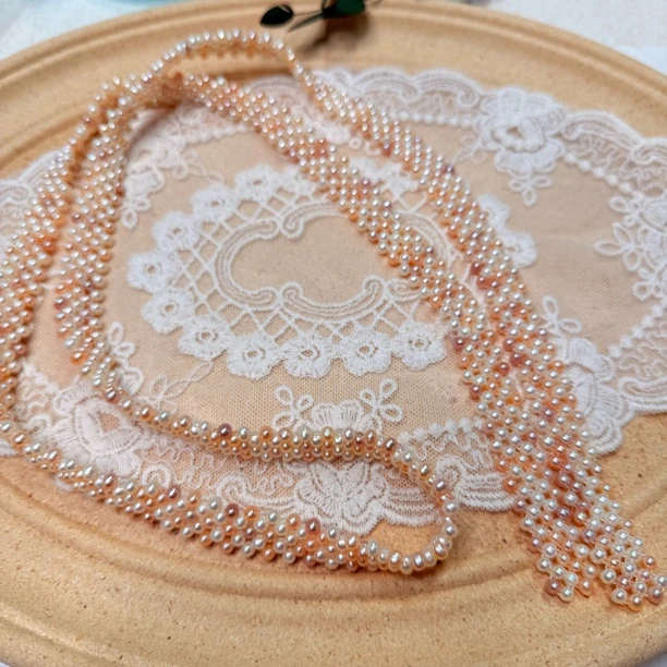 【六六中古】孤品简约淡水珍珠毛衣链ew280链长105