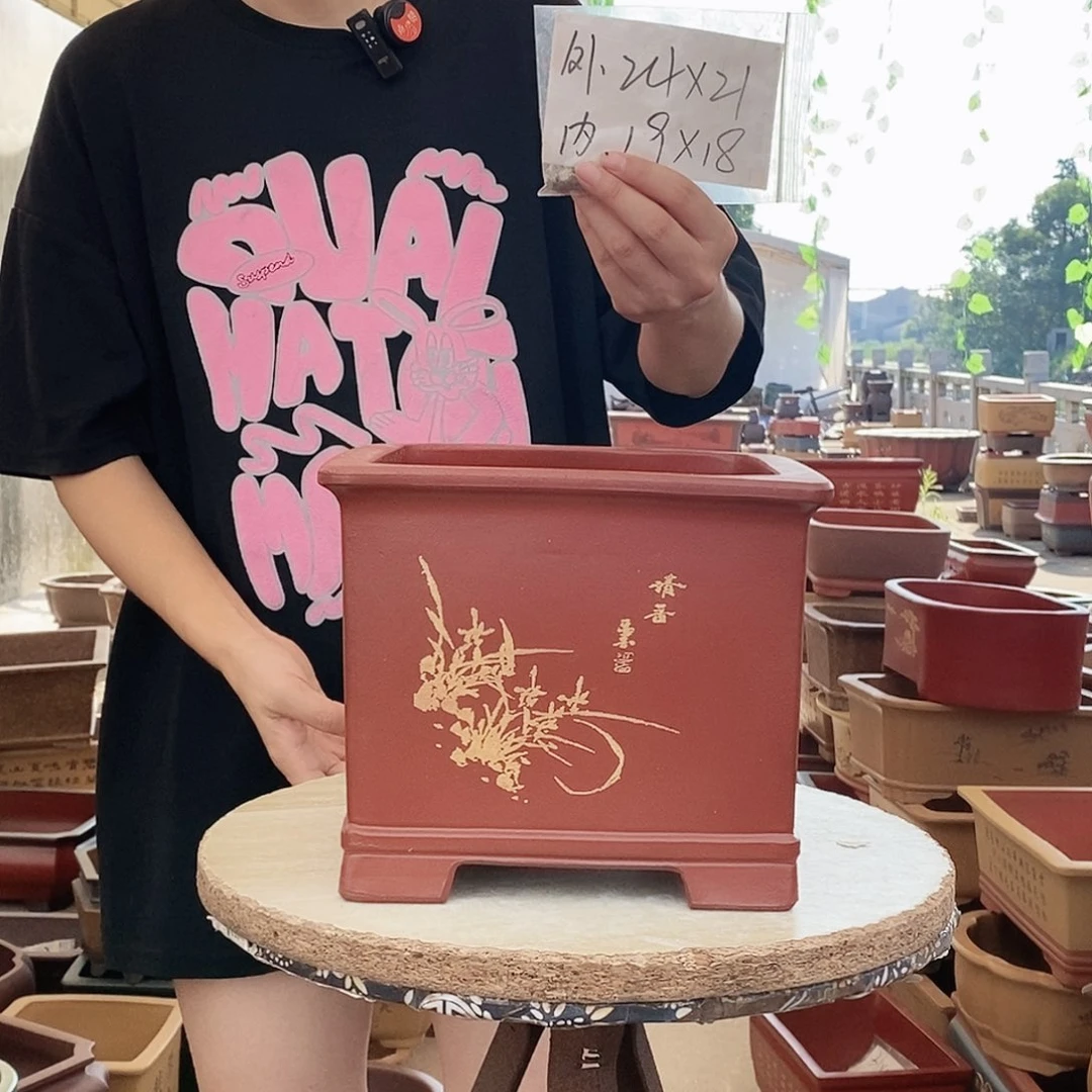 紫砂花盆紫砂花盆