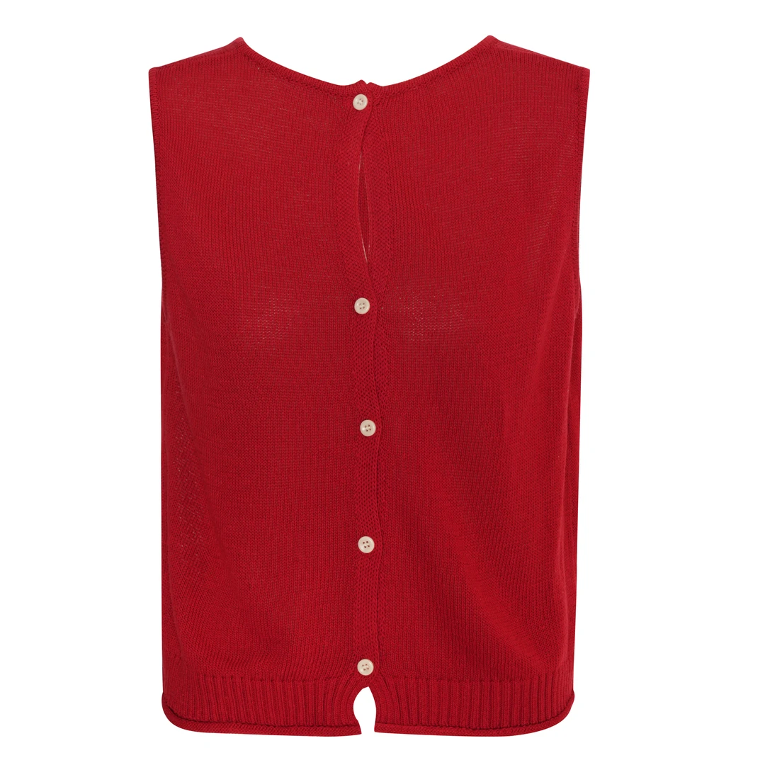 【208007】2025新款时尚简约圆领无袖上衣针织马甲