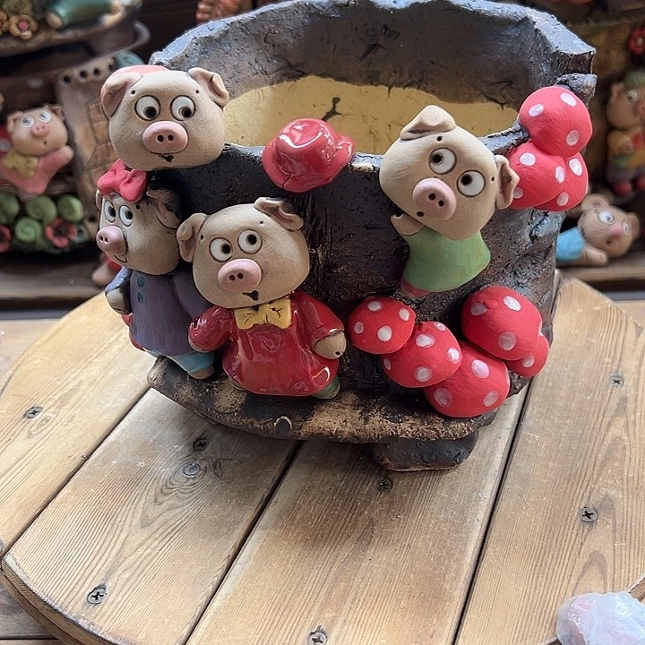 嘻哈多肉花盆百搭