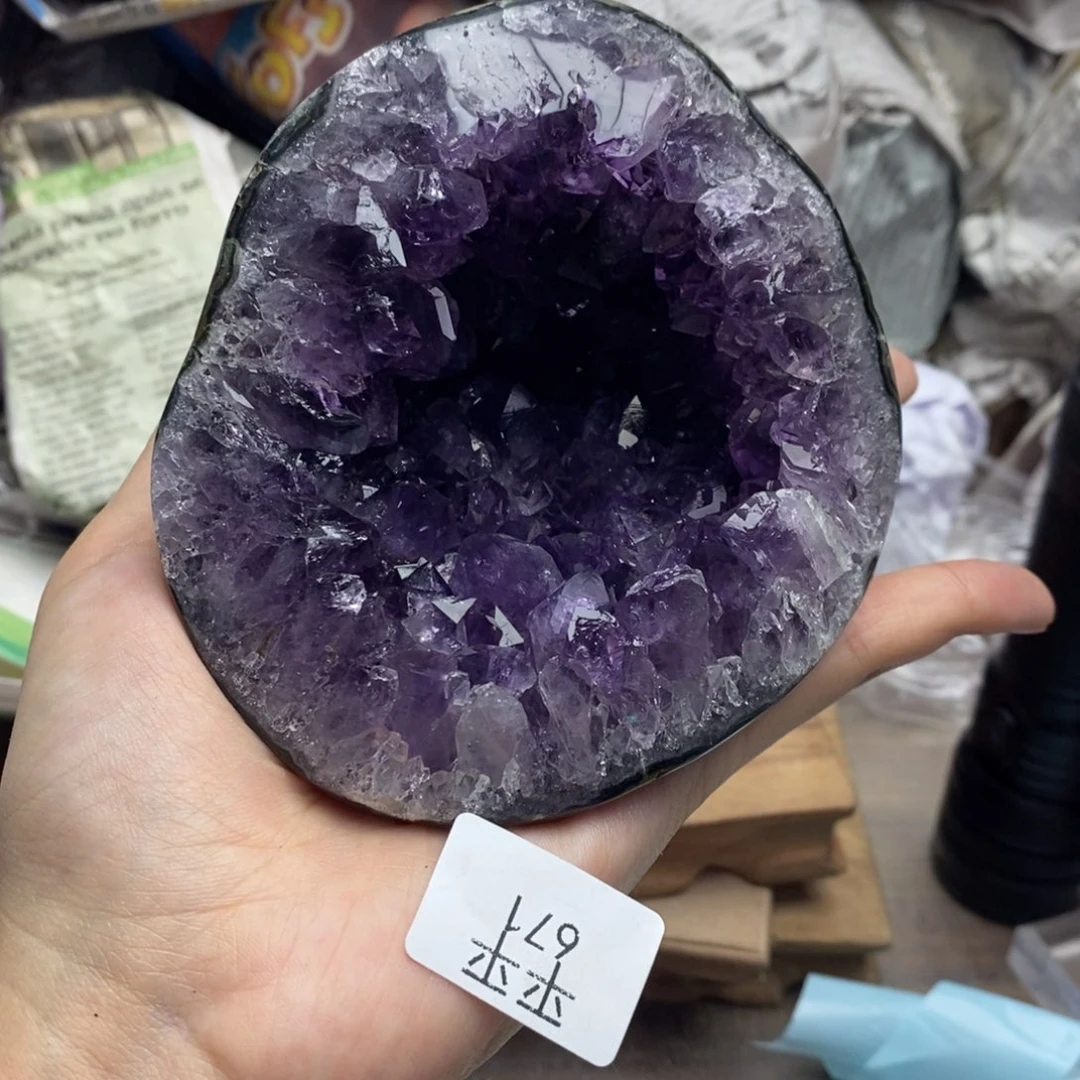 紫晶珠宝半成品未镶嵌