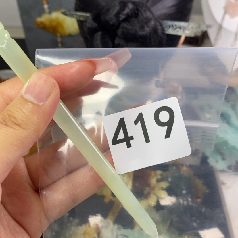 【闪购商品】岫玉发饰未镶嵌宝***珮
