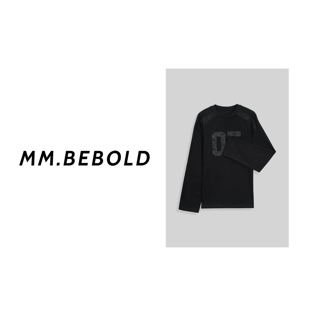 【妙姐精选】初序 棉100 百搭休闲印花长袖T恤LZ11535