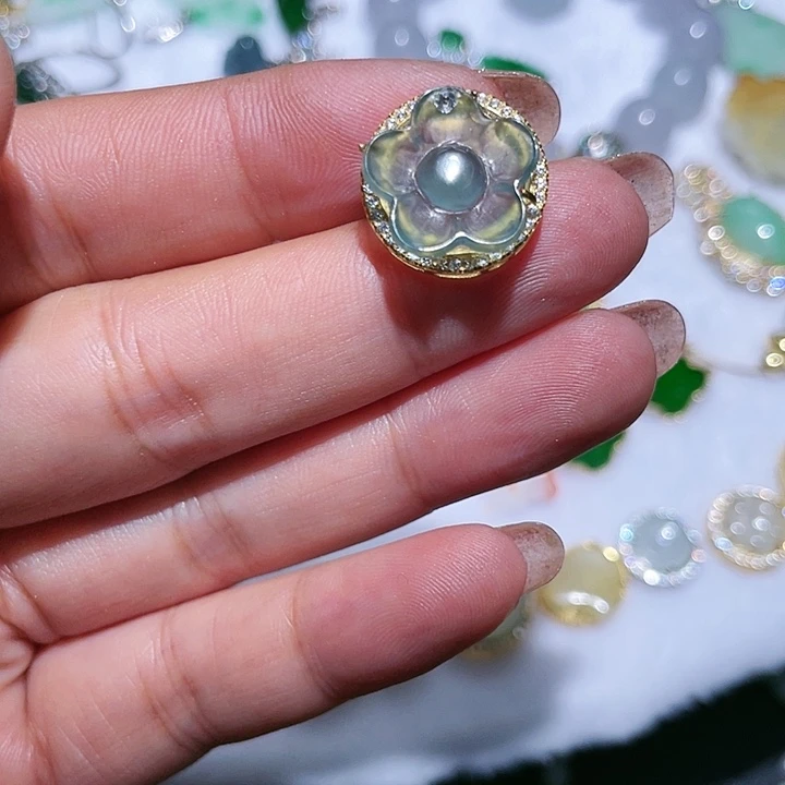 翡翠银S925镶嵌颈饰