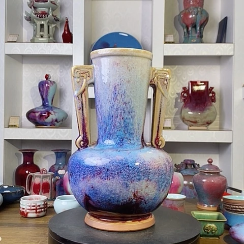 摆件禹州神后钧瓷原产地~