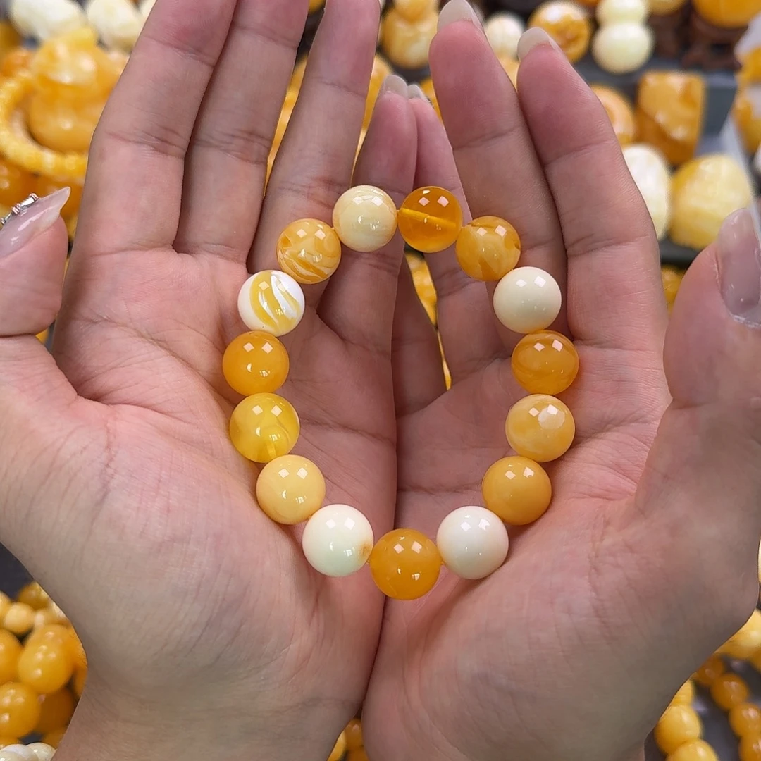 蜜蜡未镶嵌珠宝奇石15mm