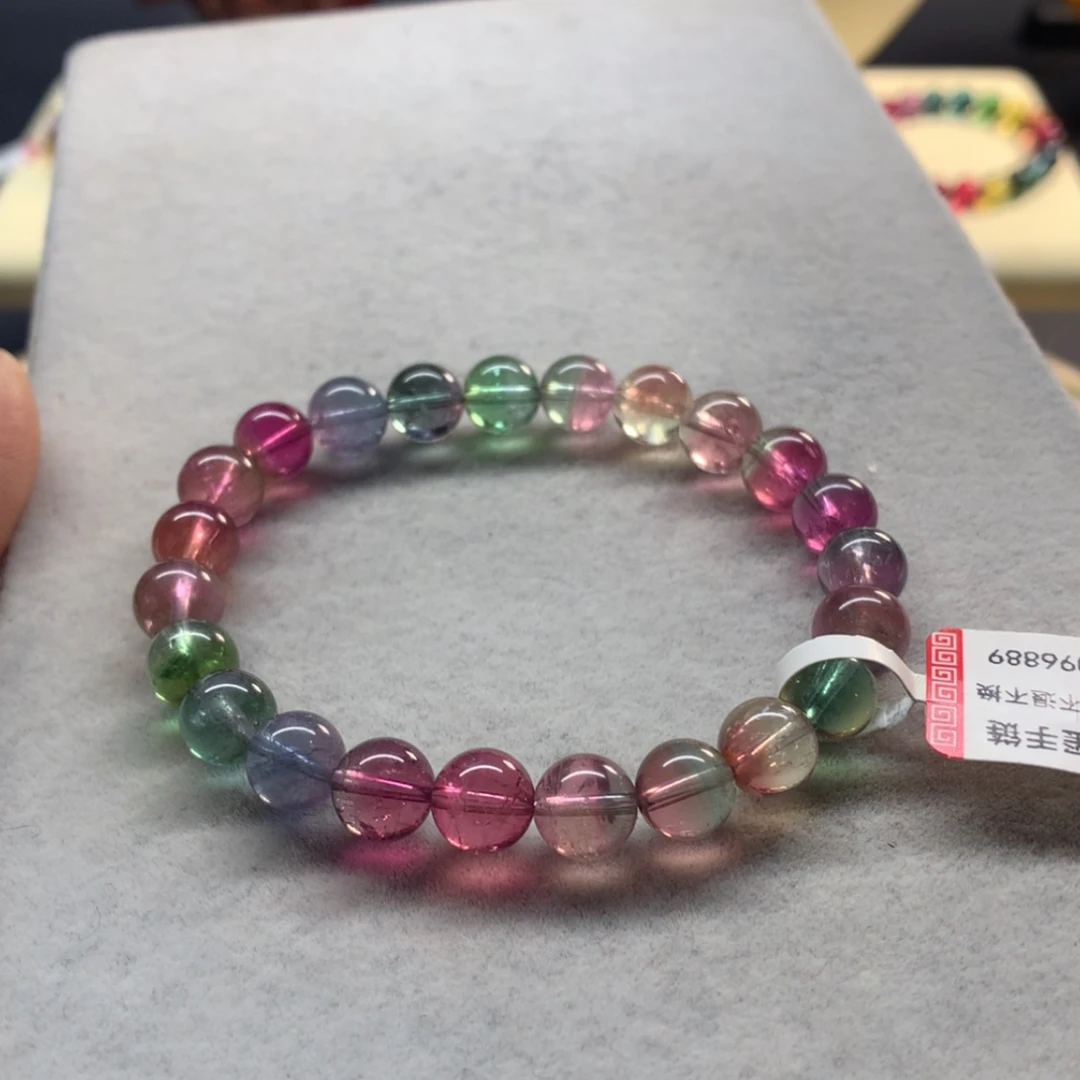 【闪购商品】未镶嵌手链碧玺西瓜单圈8.2