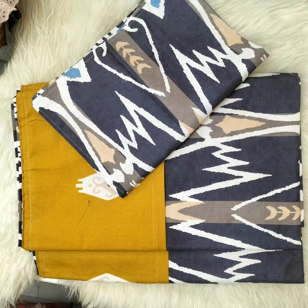 特价活动数量不多艾特莱斯和黄蓝 配色单人三件套