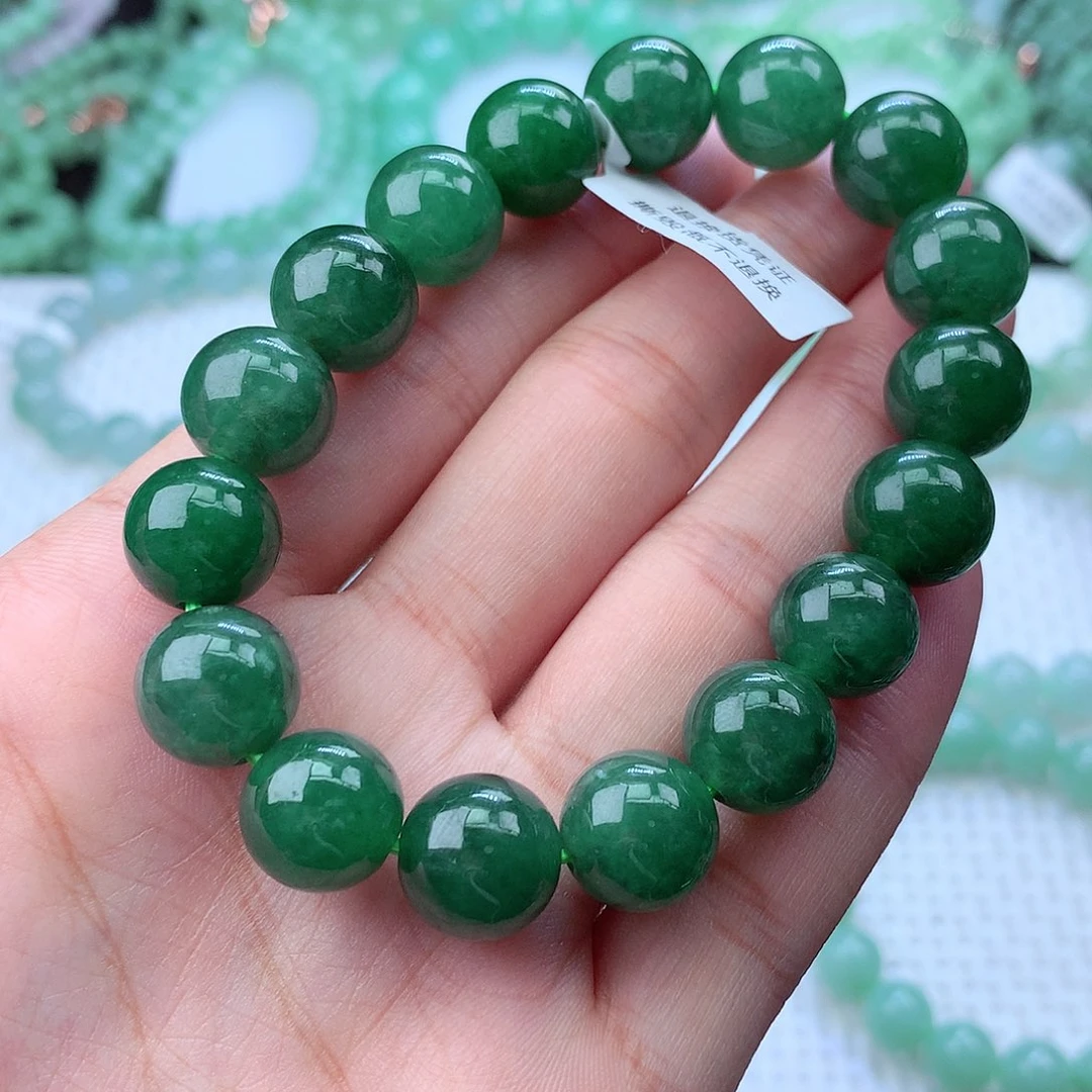 翡翠未镶嵌毛衣链卡12.3